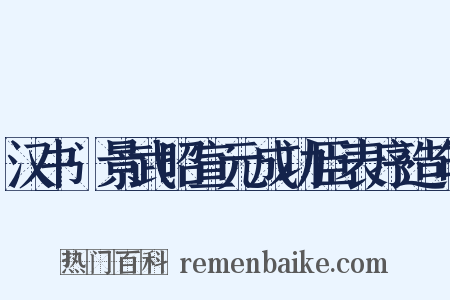 汉书·景武昭宣元成功臣表序造句是什么意思的图片